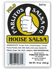 PABLITOS SALSA CO.: House Salsa Mild, 16 oz