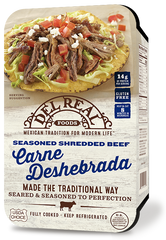 DEL REAL FOODS: Carne Deshebrada Seasoned Shredded Beef, 15 oz