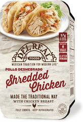 DEL REAL FOODS: Pollo Deshebrado Shredded Chicken, 16 oz
