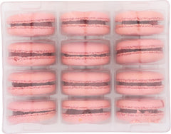 DUVERGER: French Macarons Raspberry, 72 pc