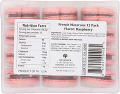 DUVERGER: French Macarons Raspberry, 72 pc
