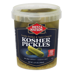 DIETZ AND WATSON: Kosher Pickles, 32 oz