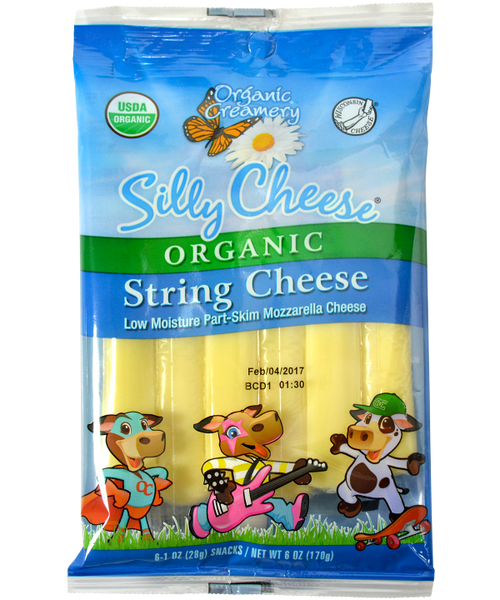 ORGANIC CREAMERY: Organic String Cheese, 6 oz