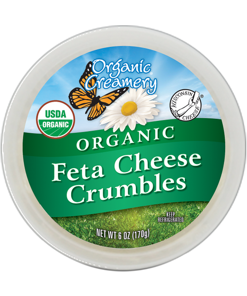 ORGANIC CREAMERY: Organic Feta Cheese Crumbles, 6 oz