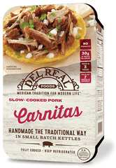 DEL REAL FOODS: Carnitas Slow-Cooked Pork, 15 oz