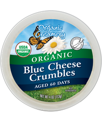 ORGANIC CREAMERY: Organic Blue Cheese Crumble, 4 oz