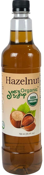 JOE'S SYRUP: Organic Hazelnut Syrup, 25.40 oz