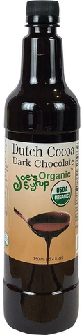 JOE'S SYRUP: Organic Dutch Cocoa Dark Chocolate Sauce, 25.40 oz