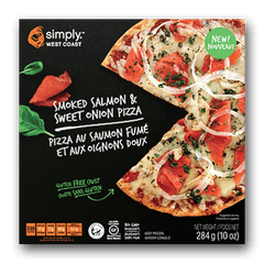 SIMPLY WEST COAST SEAFOOD: Smoked Salmon and Sweet Onion Pizza, 10 oz