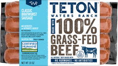 TETON WATERS RANCH: Classic Bratwurst Sausage, 10 oz