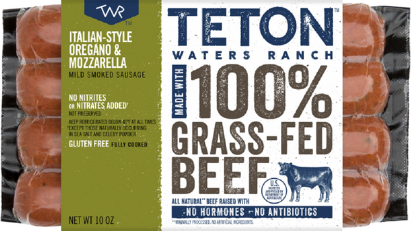 TETON WATERS RANCH: Italian-Style Oregano & Mozzarella Sausage, 10 oz