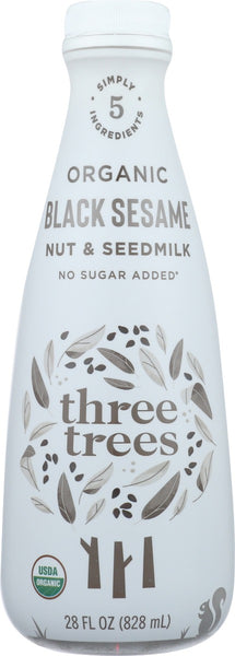 THREE TREES: Organic Black Sesame Nut and Seedmilk, 28 oz