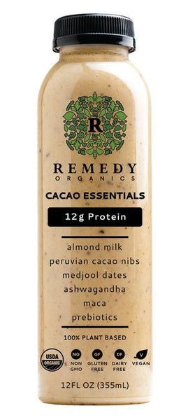 REMEDY ORGANICS: Cacao Essentials Beverage, 12 oz