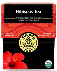 BUDDHA TEAS: Hibiscus Tea, 18 bag