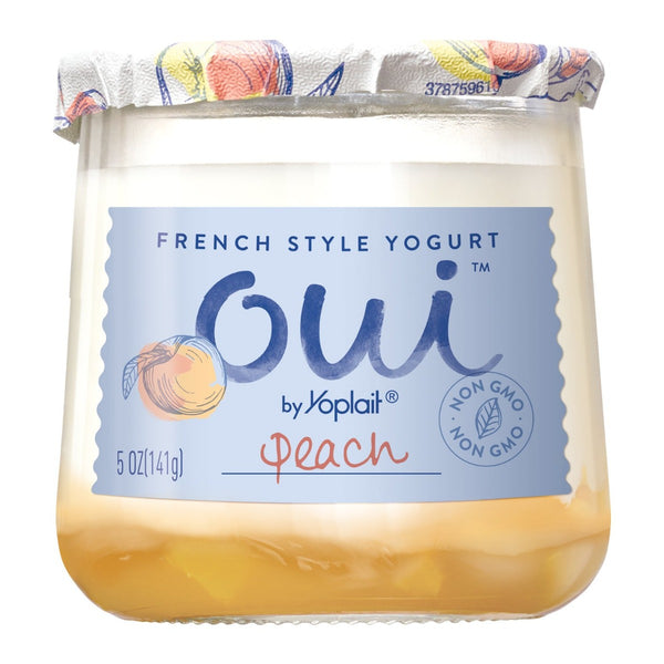 YOPLAIT: Oui French Style Yogurt Peach, 5 oz