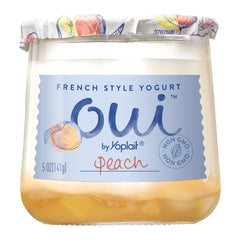 YOPLAIT: Oui French Style Yogurt Peach, 5 oz