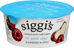 SIGGIS: No Added Sugar Raspberry and Apple Yogurt, 4.40 oz