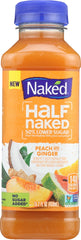 NAKED JUICE: Fruit Smoothie with 50% Lower Sugar Peach with Ginger, 15.20 oz