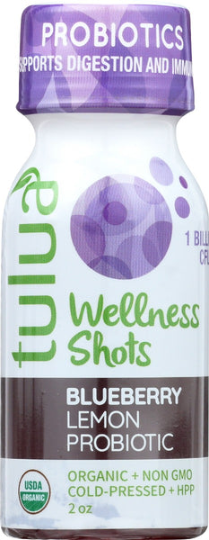 TULUA: Blueberry Lemon Probiotic Shot, 2 oz