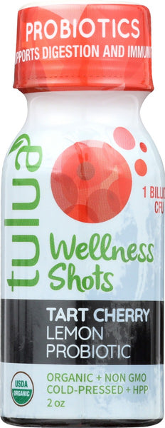 TULUA: Tart Cherry Lemon Probiotic Shot, 2 oz