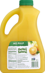 FLORIDAS NATURAL: Orange Juice No Pulp, 89 oz