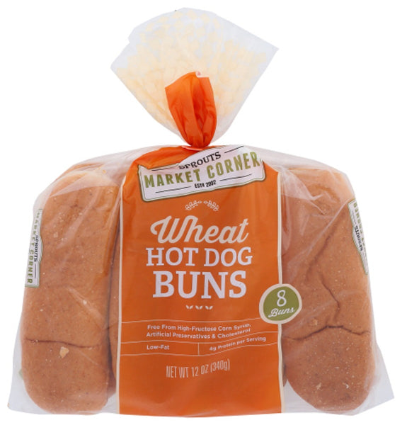 GONNELLA FROZEN: Wheat Hotdog Buns, 12 oz