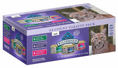 BLUE BUFFALO: Wilderness Variety Pack Cat Food, 12 ea