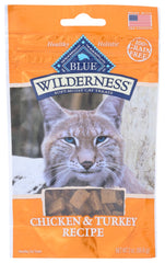 BLUE BUFFALO: Wilderness Chicken and Turkey Recipe Cat Treats, 2 oz