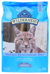 BLUE BUFFALO: Wilderness Adult Indoor Cat Food Chicken Recipe, 9.50 lb