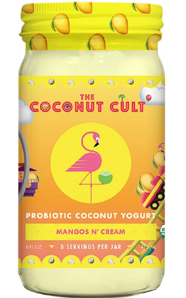 THE COCONUT CULT: Mangos N' Cream Probiotic Coconut Yogurt, 8 oz