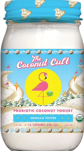 THE COCONUT CULT: Vanilla Toffee Probiotic Coconut Yogurt, 16 oz