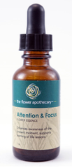 THE FLOWER APOTHECARY: Attention & Focus Flower Essence, 1 oz