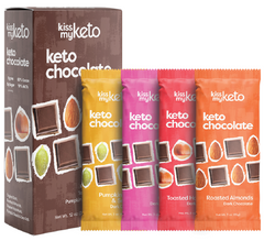 KISS MY KETO: Keto Chocolate Variety Pack 4 Pack, 12 oz