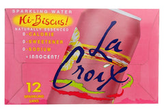 LA CROIX: Hi-Biscus Sparkling Water 12 Pack, 144 fl oz