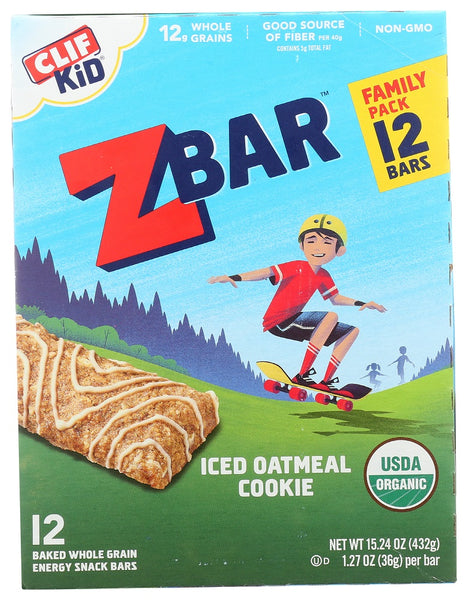 CLIF KID: ZBar Iced Oatmeal Cookie Family Pack, 15.24 oz