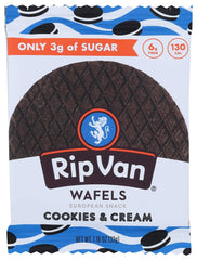 RIP VAN WAFELS: Cookies & Cream Low Sugar Wafels, 1.16 oz