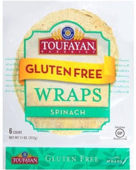 TOUFAYAN: Gluten Free Spinach Wraps, 11 oz