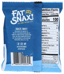 FAT SNAX: Chocolate Chip Cookies, 1.40 oz