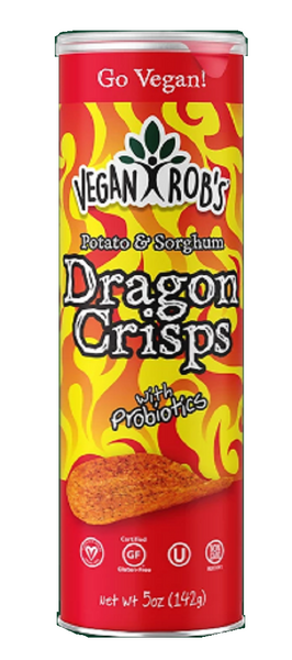 VEGAN ROB'S: Potato & Sorghum Dragon Crisps, 5 oz