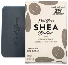 PEET BROS: Shea Butter Charcoal Soap, 5 oz