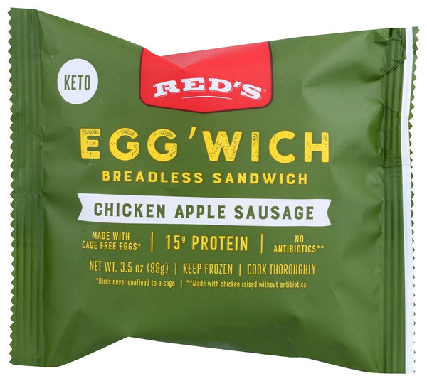 RED'S: Chicken Apple Sausage Egg'Wich, 3.50 oz