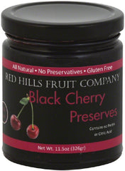 RED HILLS: Black Cherry Preserves, 11.5 oz