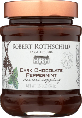 ROTHSCHILD: Dark Chocolate Peppermint Dessert Topping, 13.1 oz