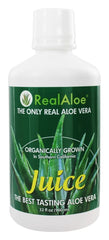 REAL ALOE: Aloe Vera Juice Organically Grown, 32 oz