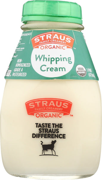 STRAUS: Organic Whipping Cream, 16 oz