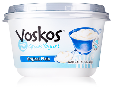 VOSKOS: Original Plain Greek Yogurt, 16 oz