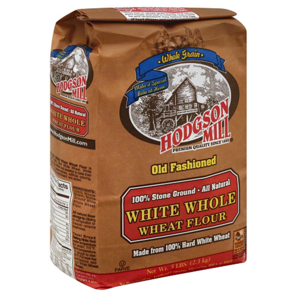 HODGSON MILL: White Whole Wheat Flour, 5 lb