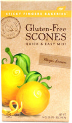 STICKY FINGERS: Meyer Lemon Scone Mix Gluten Free, 14 oz