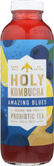 HOLY KOMBUCHA: Amazing Blues Probiotic Tea, 16.9 oz