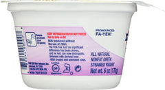 FAGE TOTAL GREEK: 0% Nonfat Greek Strained Yogurt, 6 oz